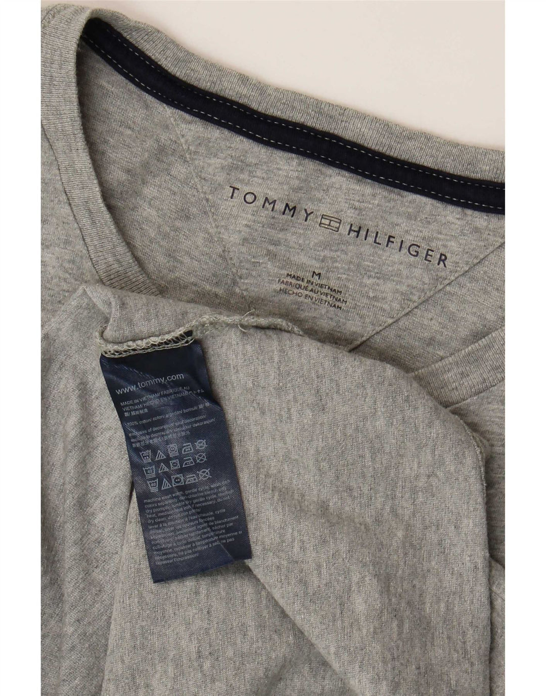 Tommy Hilfiger muška majica kratkih rukava Srednje sivi pamuk