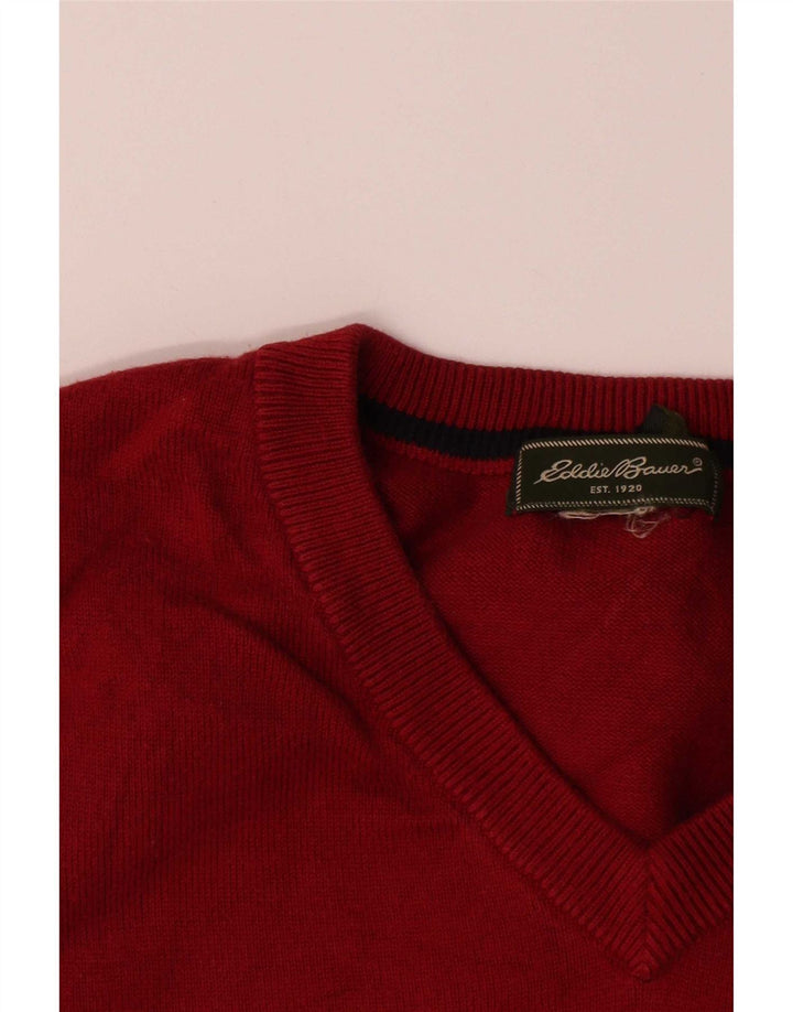 Eddie Bauer muški prsluk bez rukava srednji tamnocrveni pamuk