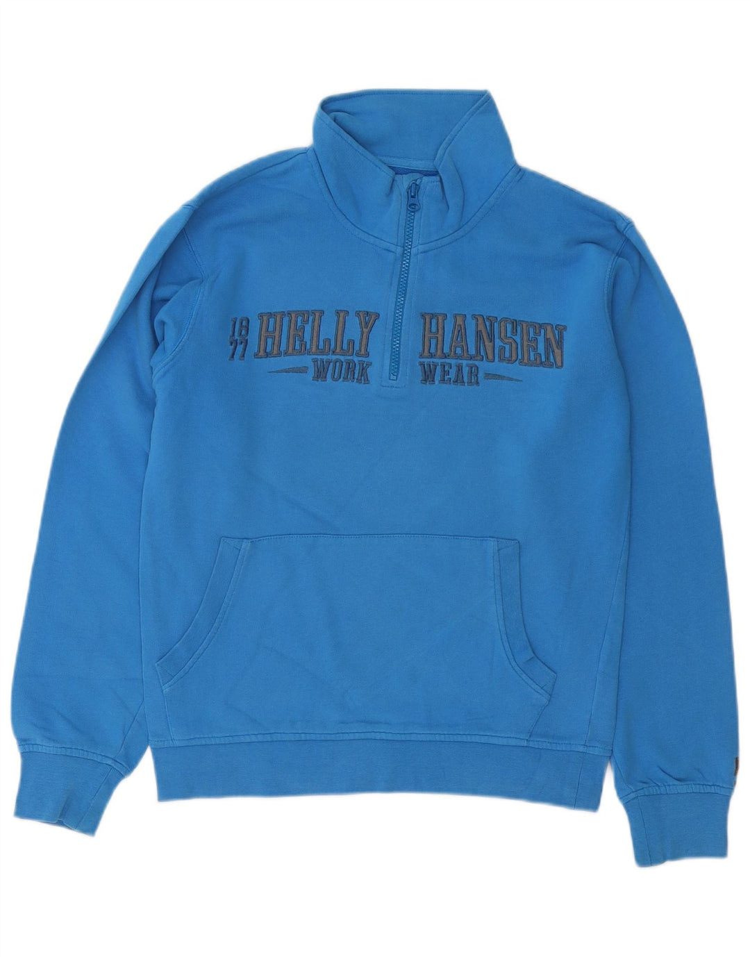 Helly Hansen muška radna odjeća, mali plavi džemper s izrezom i patentnim zatvaračem