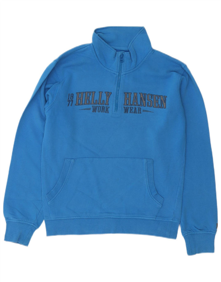 Helly Hansen muška radna odjeća, mali plavi džemper s izrezom i patentnim zatvaračem