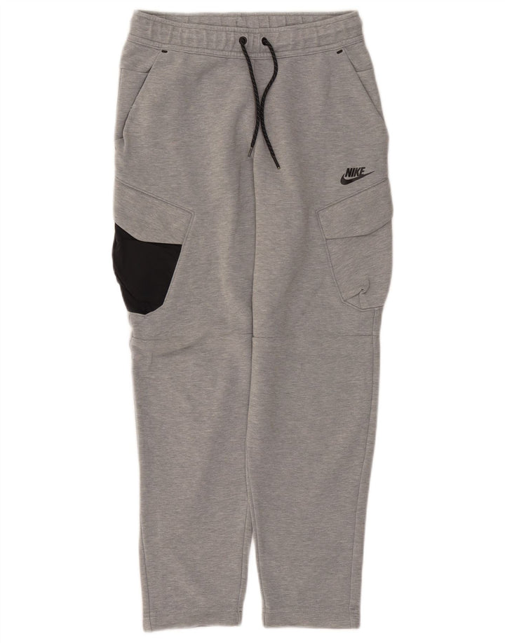 Nike muške kargo trenirke male sive pamučne blokove boje