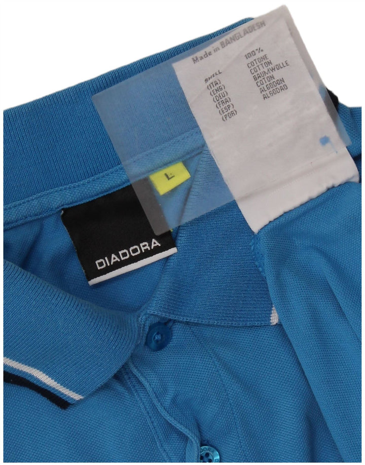 DIADORA Muška polo majica Large Blue Pamuk