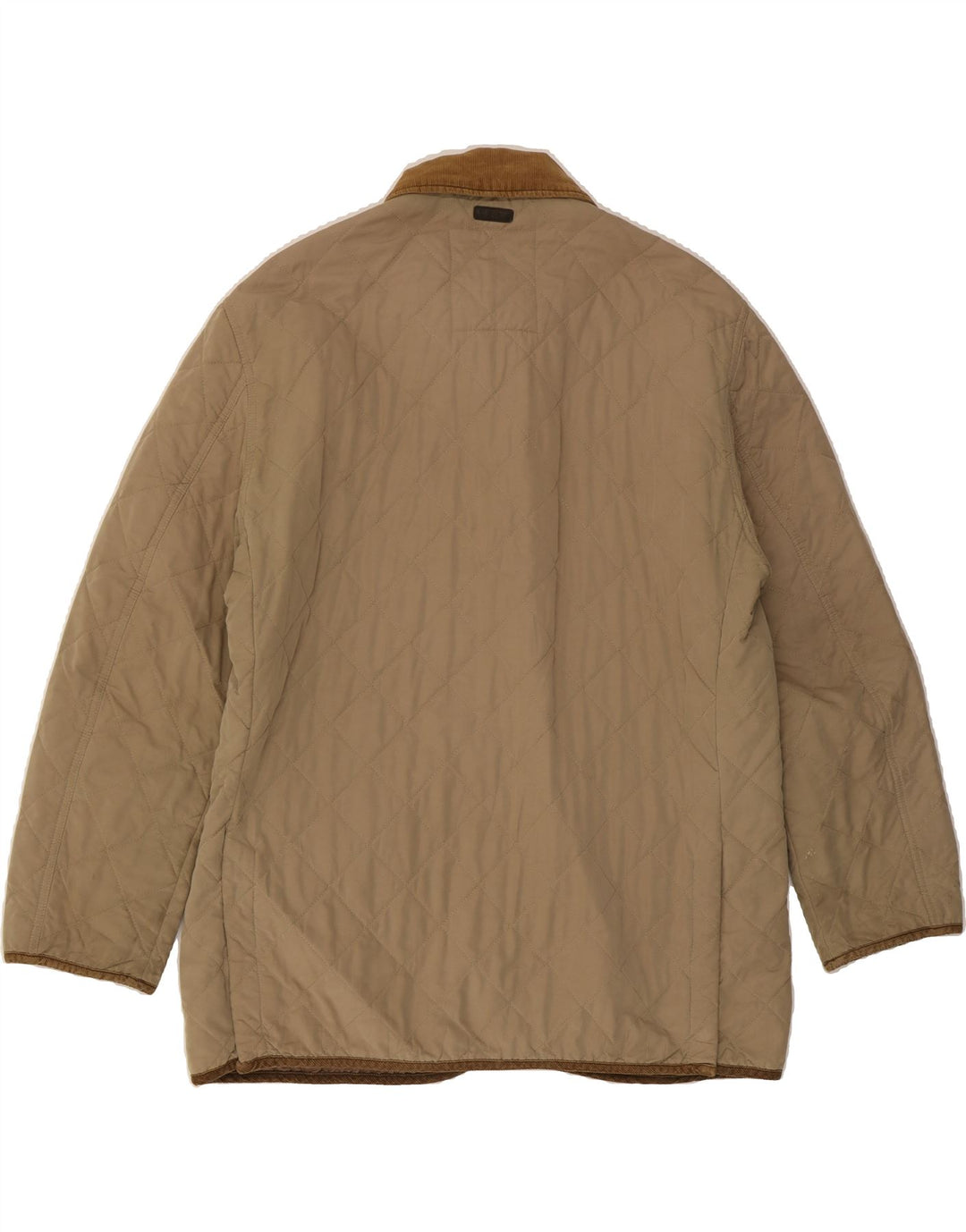 BELFE Mens Quilted Jacket UK 40 Large Beige Vintage Belfe and Second-Hand Belfe from Messina Hembry 