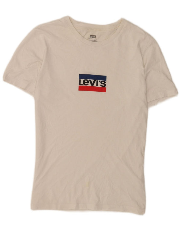 Levi's muška majica s grafičkim motivima XS bijeli pamuk
