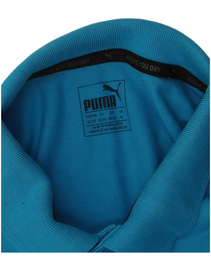 Puma muška polo majica XL plavi pamuk