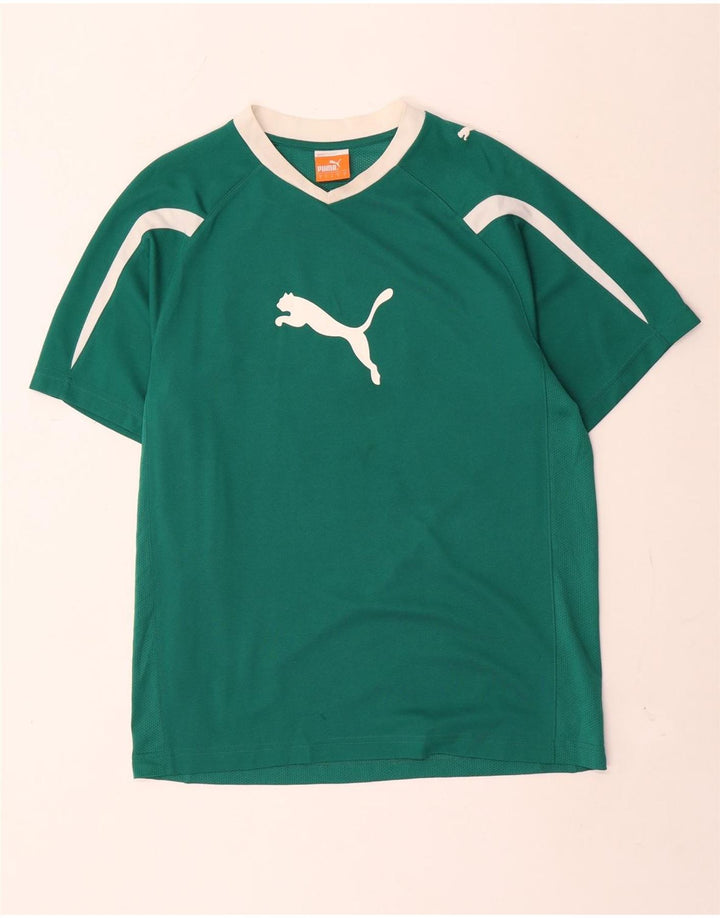 Puma muška majica s grafičkim motivima, mali zeleni poliester u blokovima boja