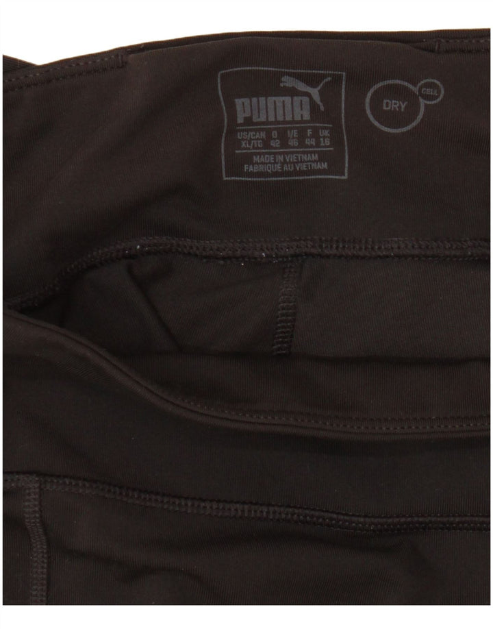 Puma ženske kapri tajice UK 16 velike crne