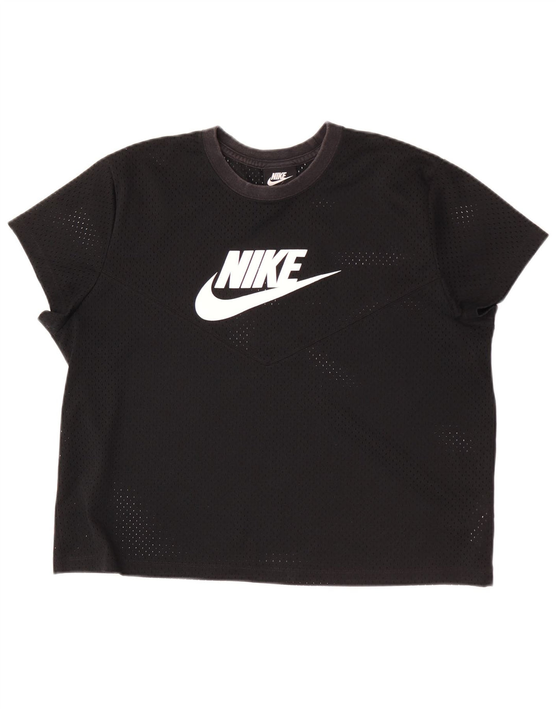 Nike Ženska majica kratkih rukava s grafičkim motivima UK 18 XL crni poliester