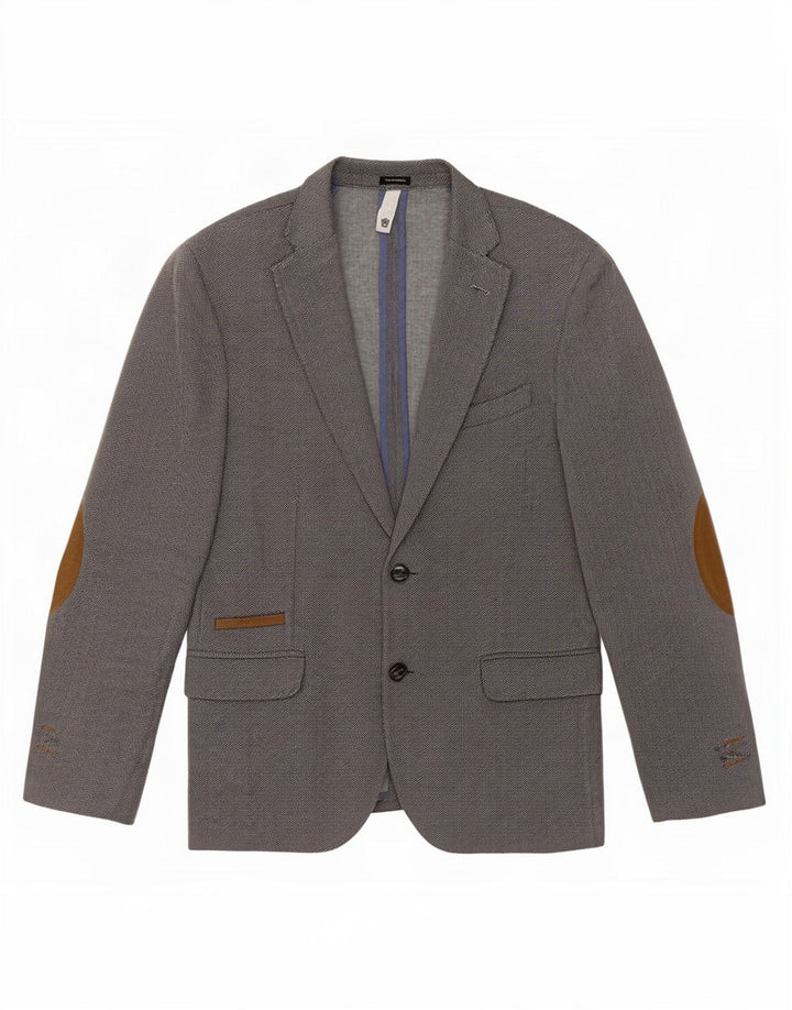 Massimo Dutti muška jakna sa 2 gumba EU 48 srednje siva riblja kost