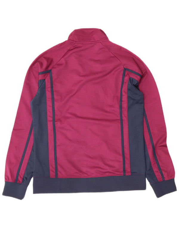 ASICS ženska gornja jakna za trenirku UK 14 Large Purple Colourblock Poliester