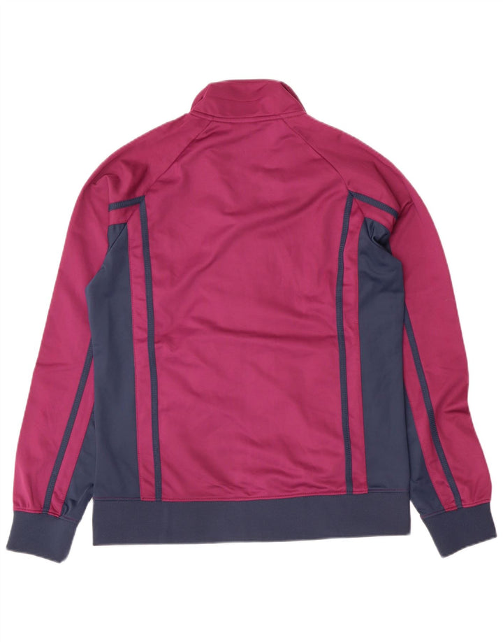 ASICS ženska gornja jakna za trenirku UK 14 Large Purple Colourblock Poliester