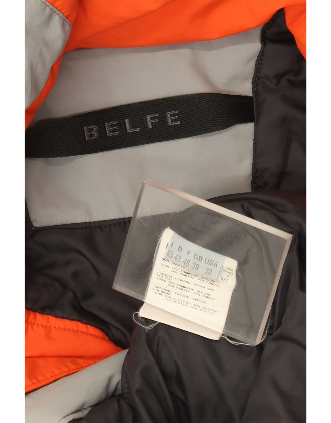Belfe muška vjetrovka jakna UK 38 Medium Gray Colourblock Poliamid