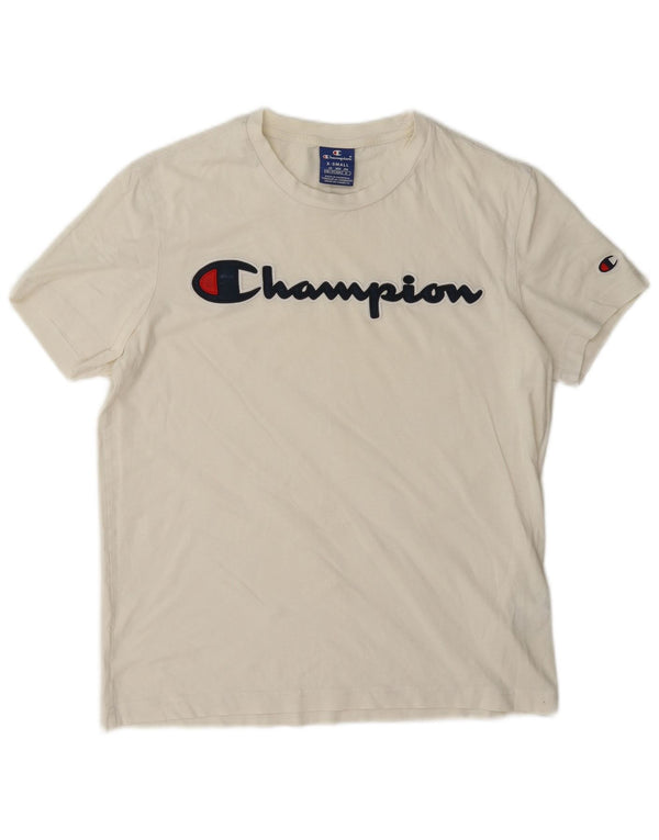 Muška majica s grafičkim motivima Champion XS, bijeli pamuk