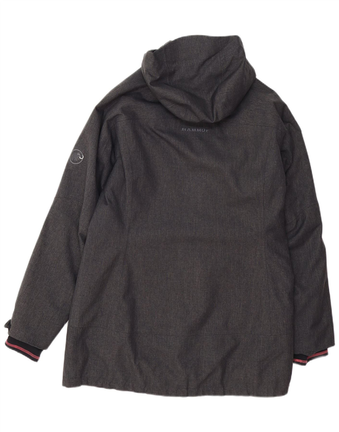 MAMMUT Ženska vjetrovka s kapuljačom UK 16 Veliki sivi poliester