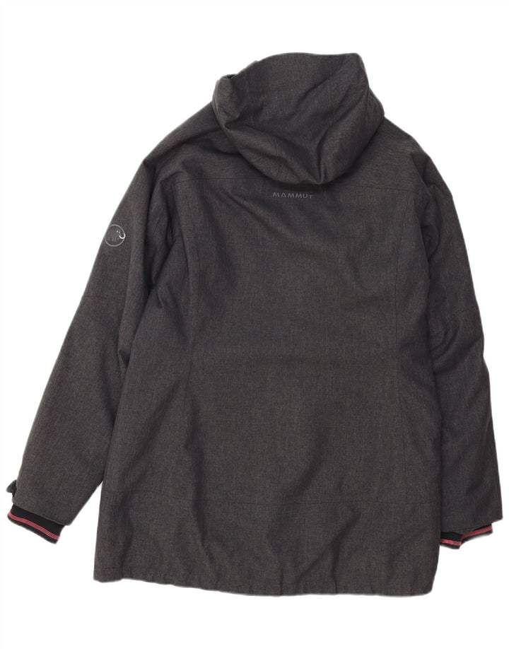 MAMMUT Ženska vjetrovka s kapuljačom UK 16 Veliki sivi poliester