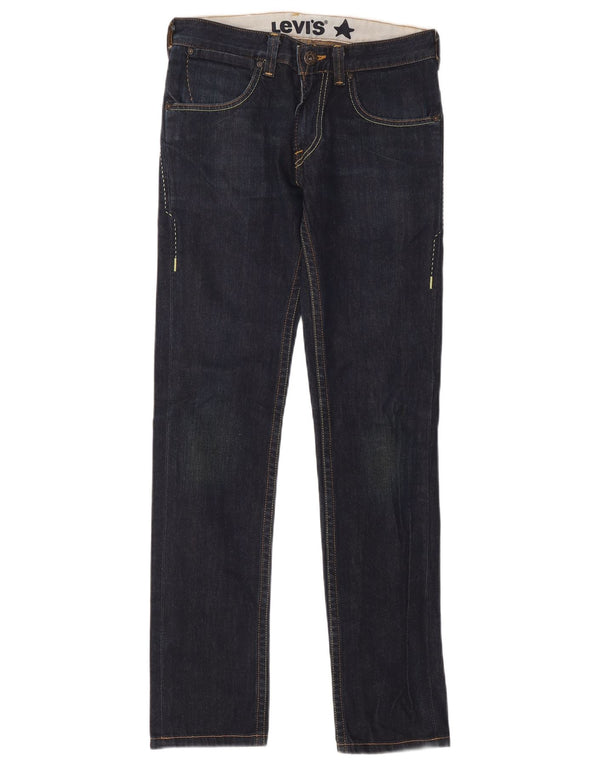 Levi's ženske uske traperice W30 L34 tamnoplavi pamuk