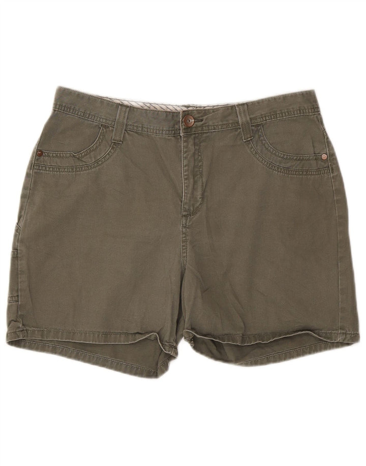 LEE Ženske kargo kratke hlače US 12 Large W32 kaki pamuk