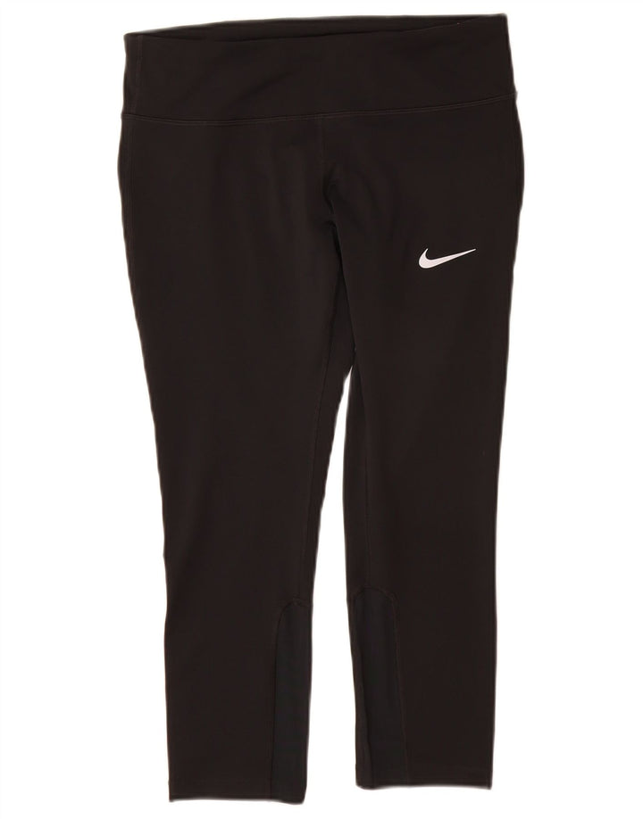Nike ženske Dri Fit Capri tajice UK 12 srednje crne