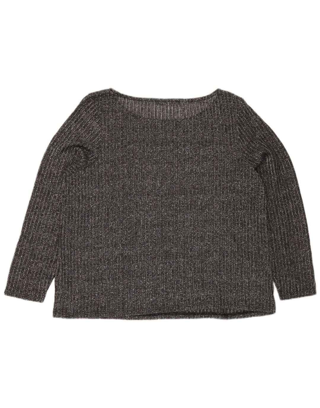 MARKS & SPENCER Top ženske bluze UK 20 2XL Sivi flekasti poliester