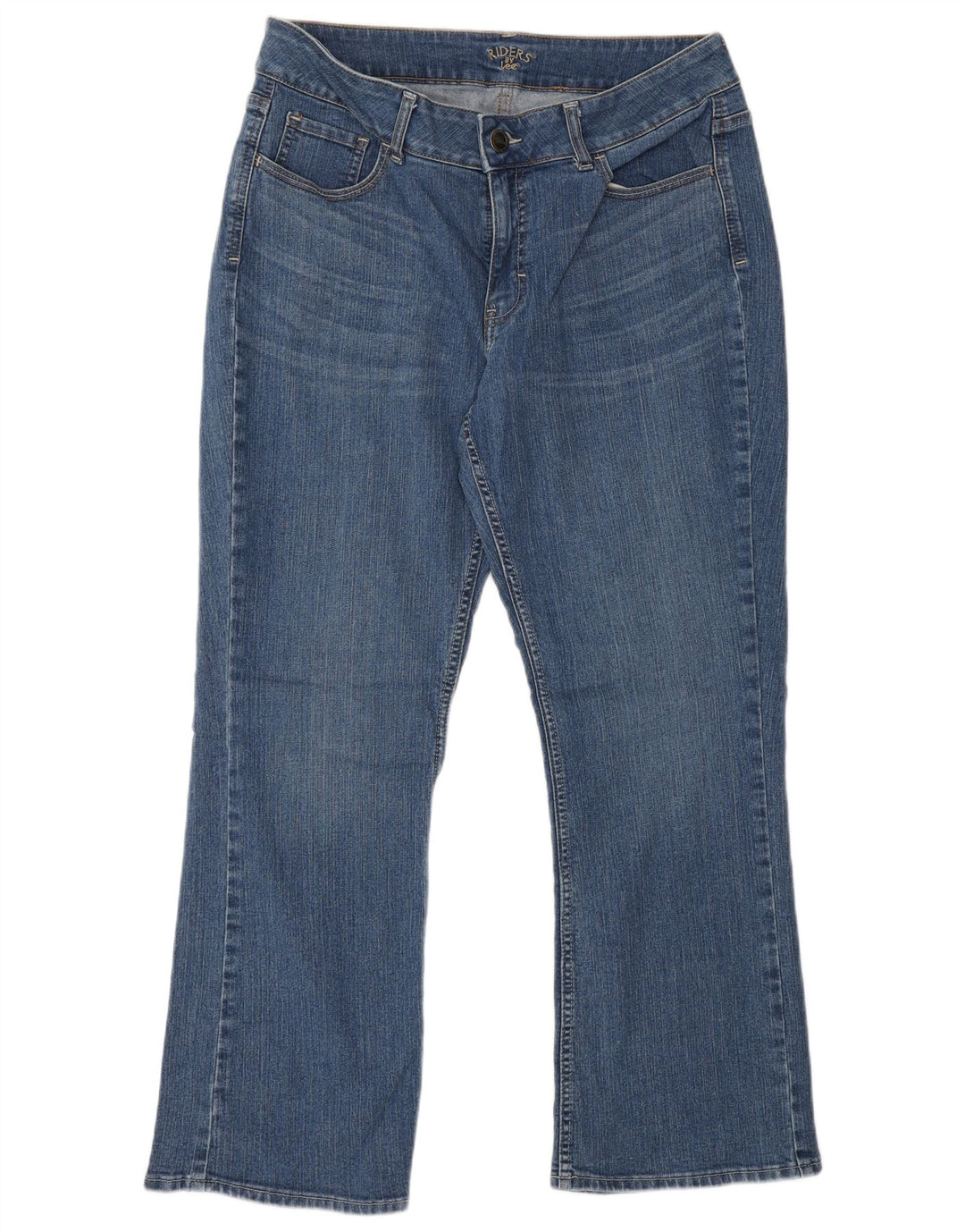 Lee ženske traperice Riders Bootcut US 12 Large W34 L28 plavi pamuk