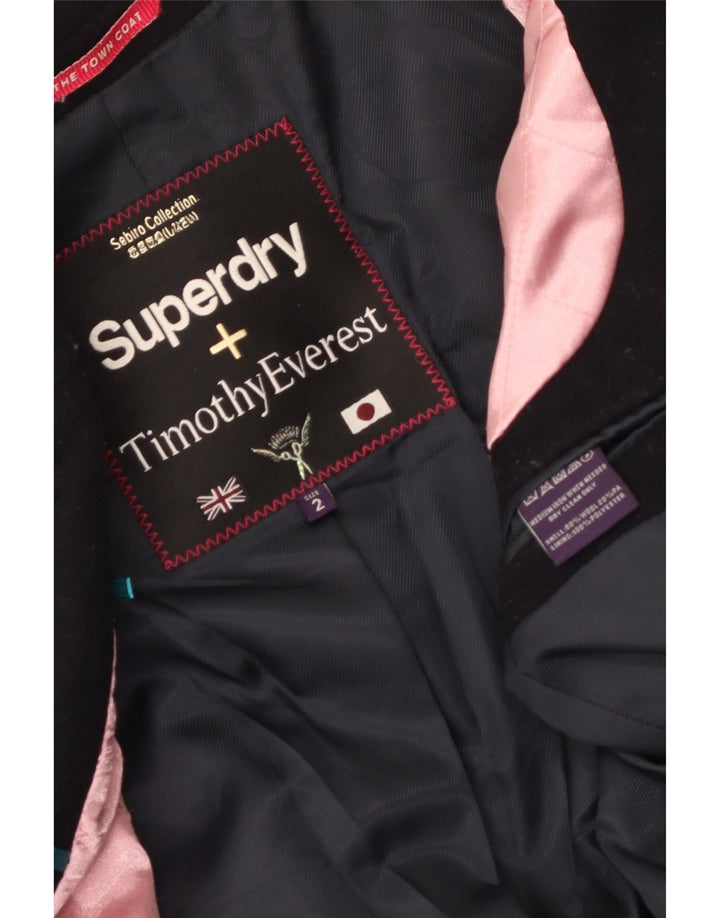 Superdry ženski kaput UK 2 2XS tamnoplava vuna