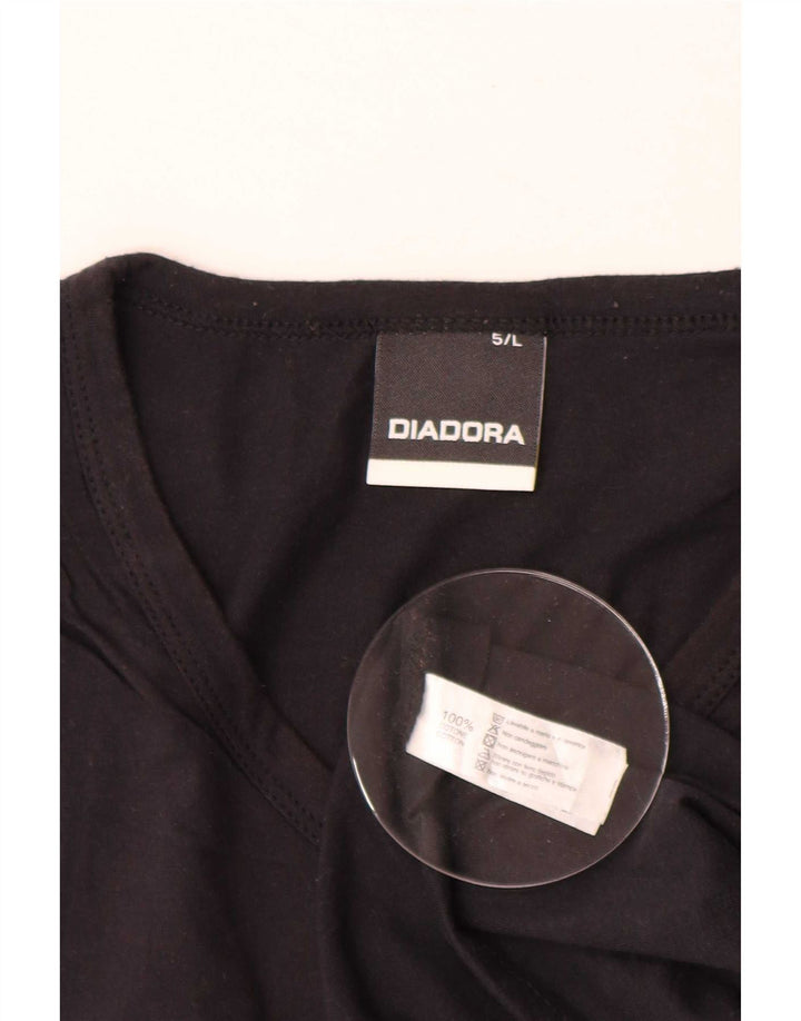Diadora muška majica kratkih rukava, veliki crni pamuk