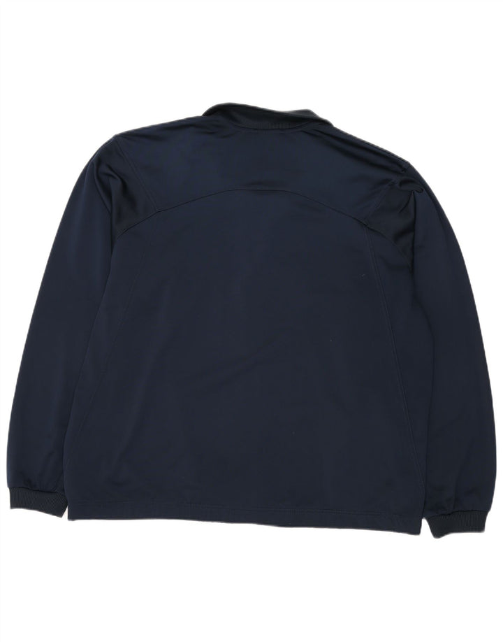 ADIDAS muška trenirka gornja jakna UK 44/46 velika tamnoplava poliester