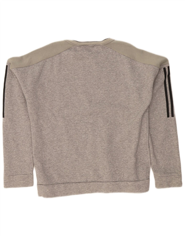Adidas muška majica s kratkim rukavima, mala, siva, pamuk