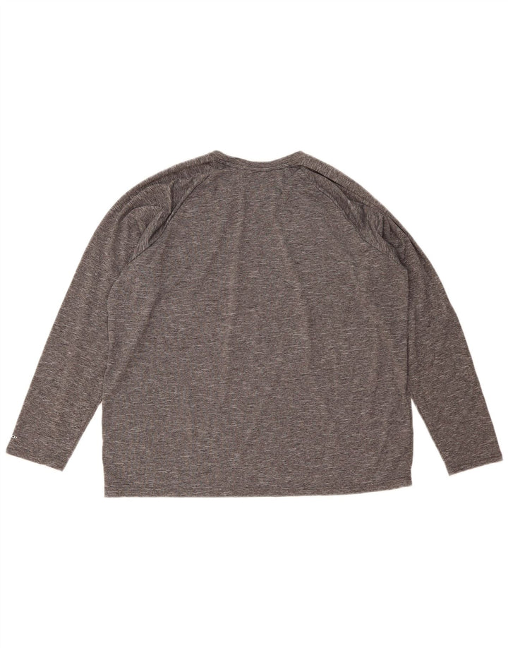 Nike muška Dri Fit majica s dugim rukavima XL siva s mrljama