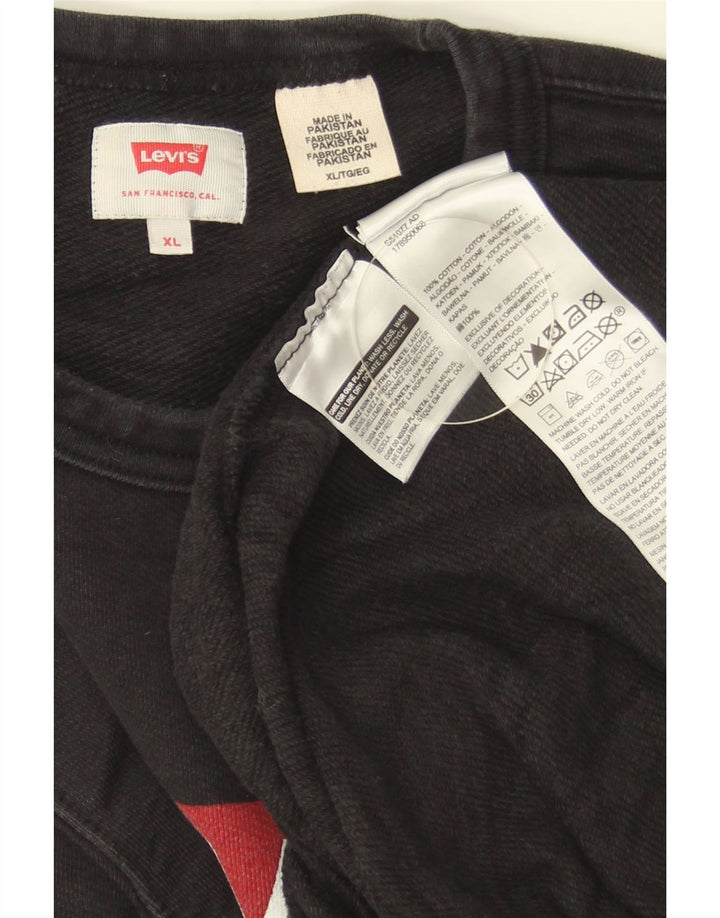 LEVI'S muška majica s grafičkim motivima XL crni pamuk