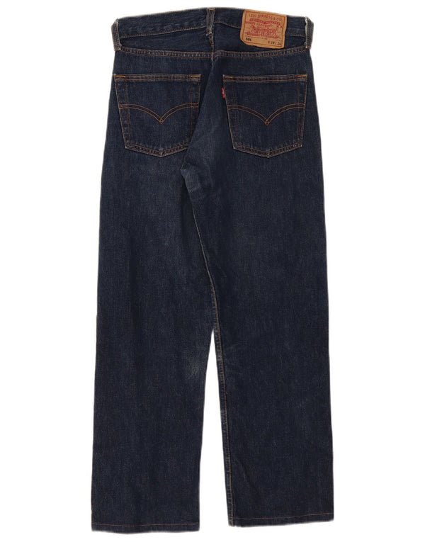 Levi's ženske 501 ravne traperice W28 L26 tamnoplavi pamuk