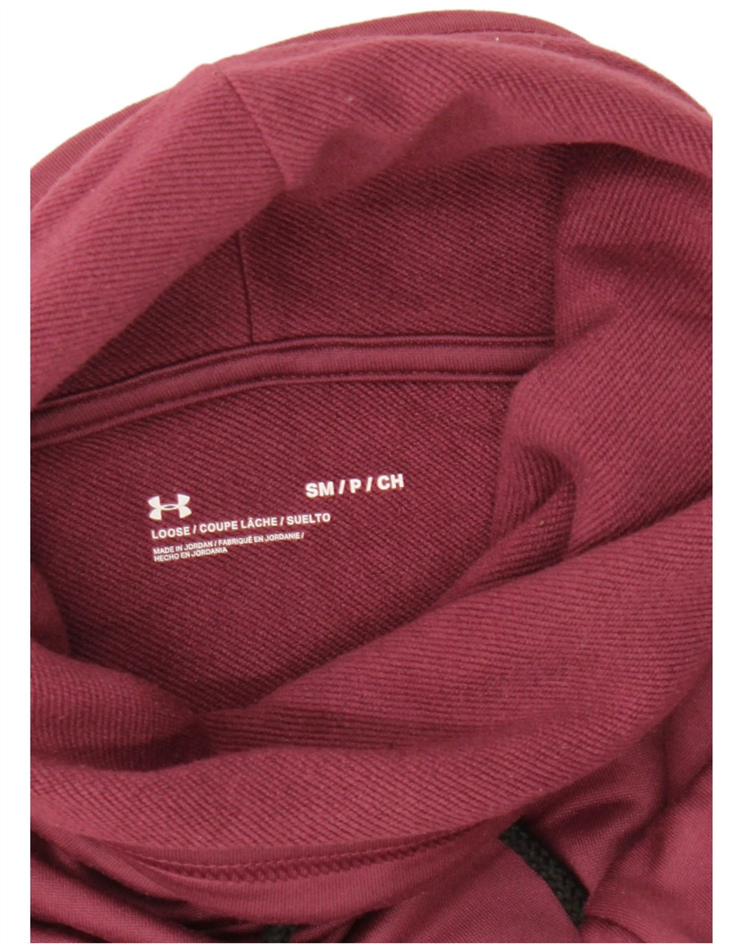 UNDER ARMOUR Ženska prekomjerna majica s kratkim rukavima UK 10 Small Burgundy