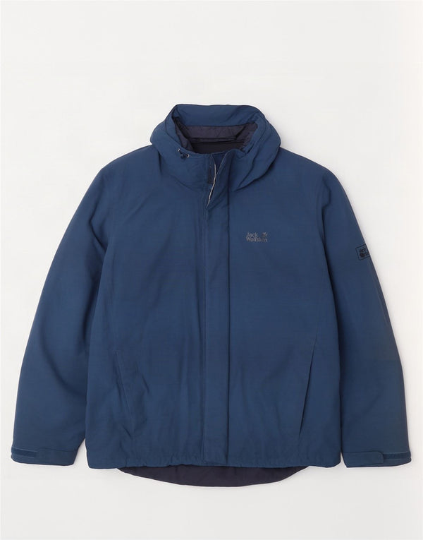 Jack Wolfskin muška vjetrovka s kapuljačom UK 40/42 velika tamnoplava