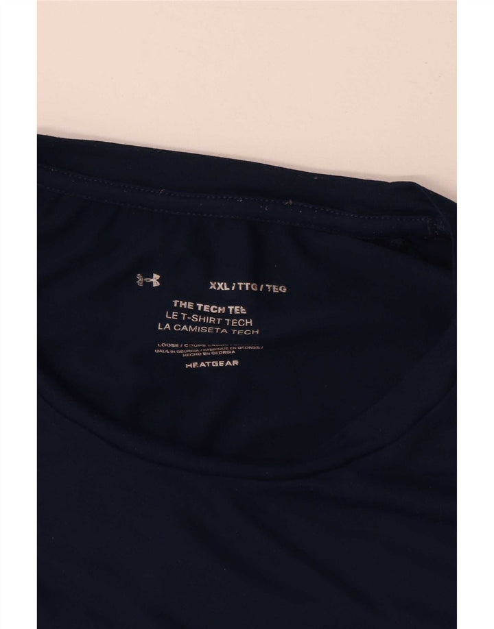 Under Armour muška majica kratkih rukava 2XL tamnoplavi poliester
