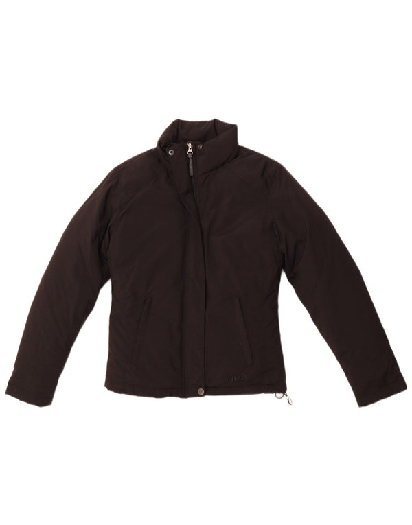 FILA Ženska podstavljena jakna UK 10 Mala crna poliamidna