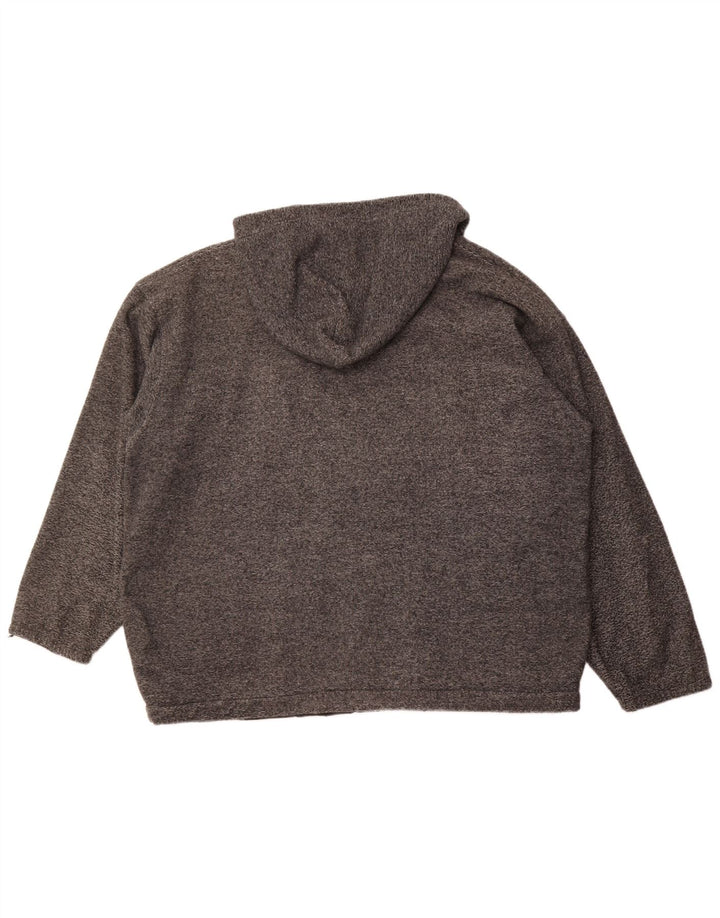 CHAMPION Muška flis jakna s kapuljačom UK 42 XL poliester u sivoj prugi