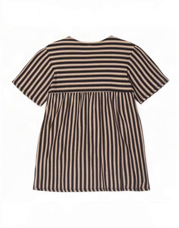 Zara ženska bluza Trafaluc Top UK 10 Mali pamuk na crne pruge