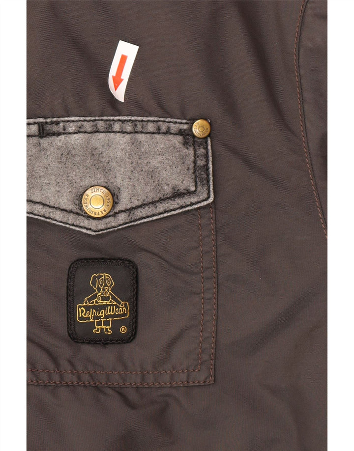Refrigiwear muška bomber jakna UK 40 Large Grey Colourblock