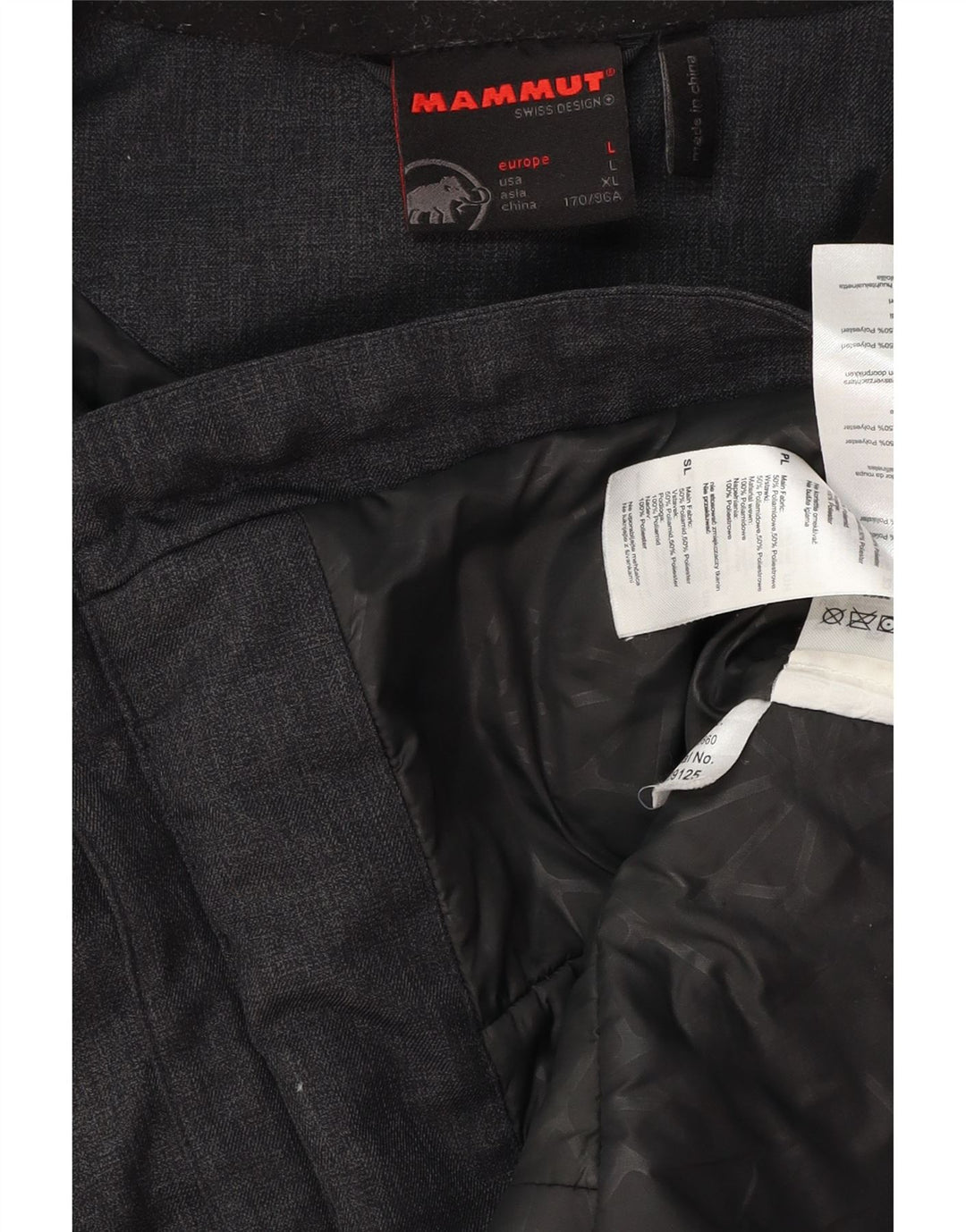 MAMMUT Ženska vjetrovka s kapuljačom UK 16 Veliki sivi poliester