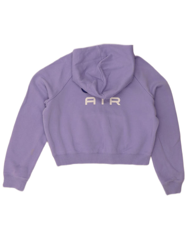 Nike Girls Crop Graphic majica s kapuljačom 13-14 Years XL Ljubičasti pamuk
