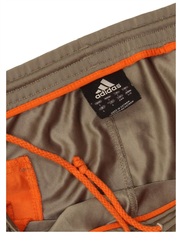 Adidas muške hlače za trenirku, veliki kaki poliester