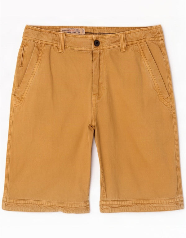 Fat Face Mens Chino kratke hlače Large W34 Yellow Cotton