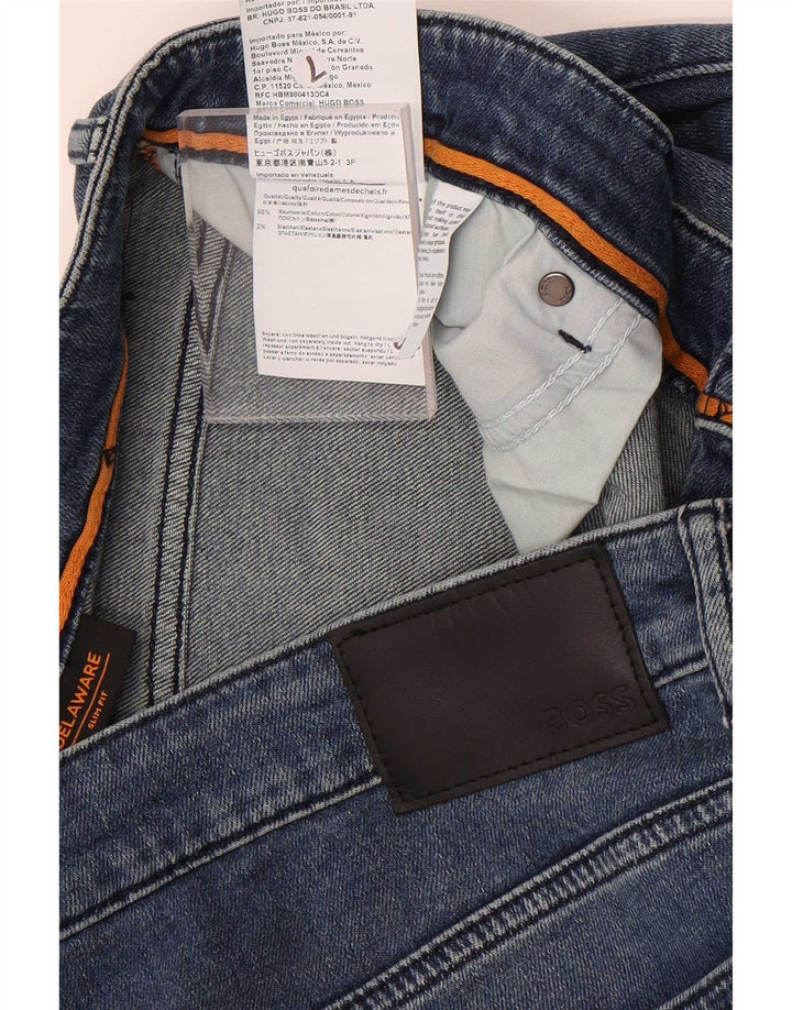 Muške uske traperice Hugo Boss Delaware W38 L32 plavi pamuk