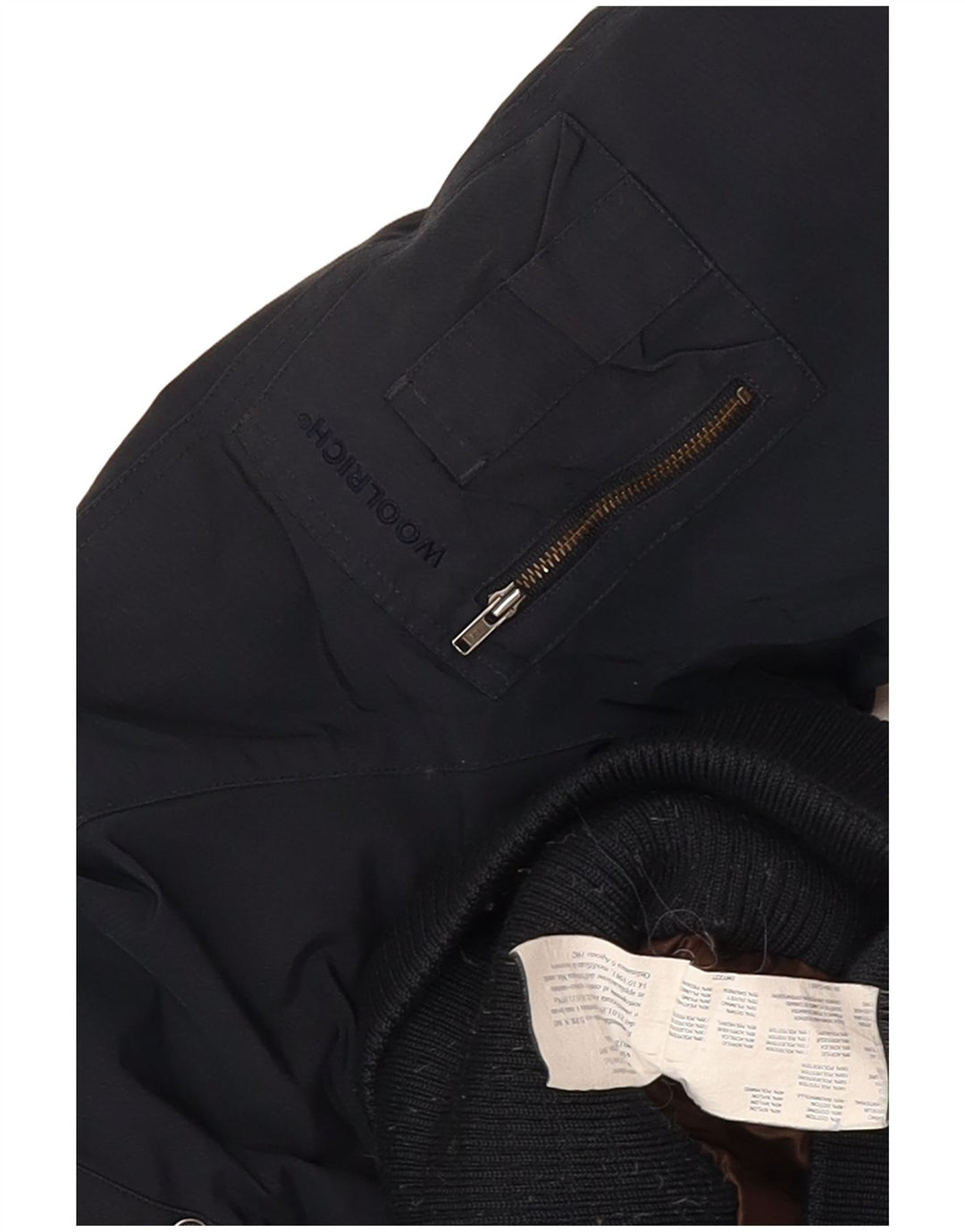 Woolrich ženska podstavljena jakna s kapuljačom UK 12 srednje tamnoplavi pamuk