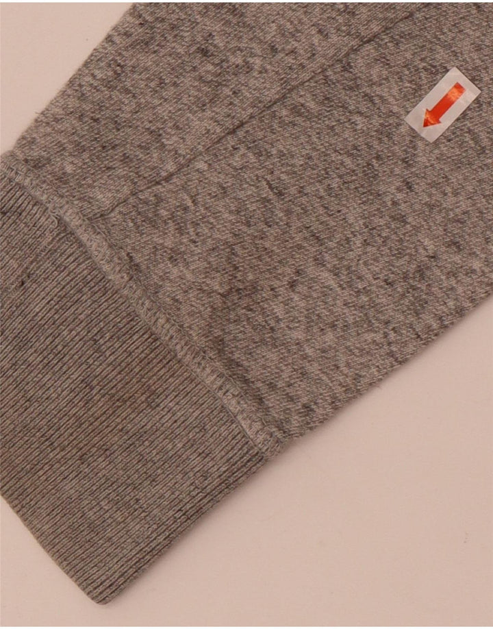 Superdry muška majica dugih rukava, srednje sivi flekasti pamuk