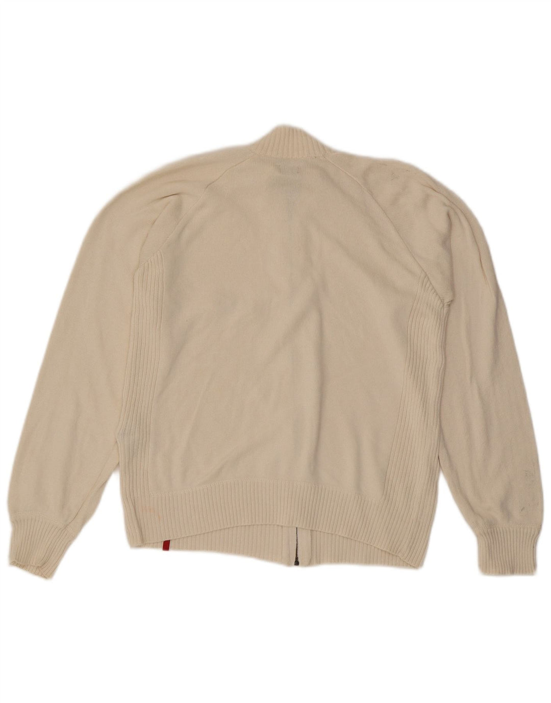 LEVI'S ženski prekomjerni kardigan pulover UK 10 Small Off White Cotton