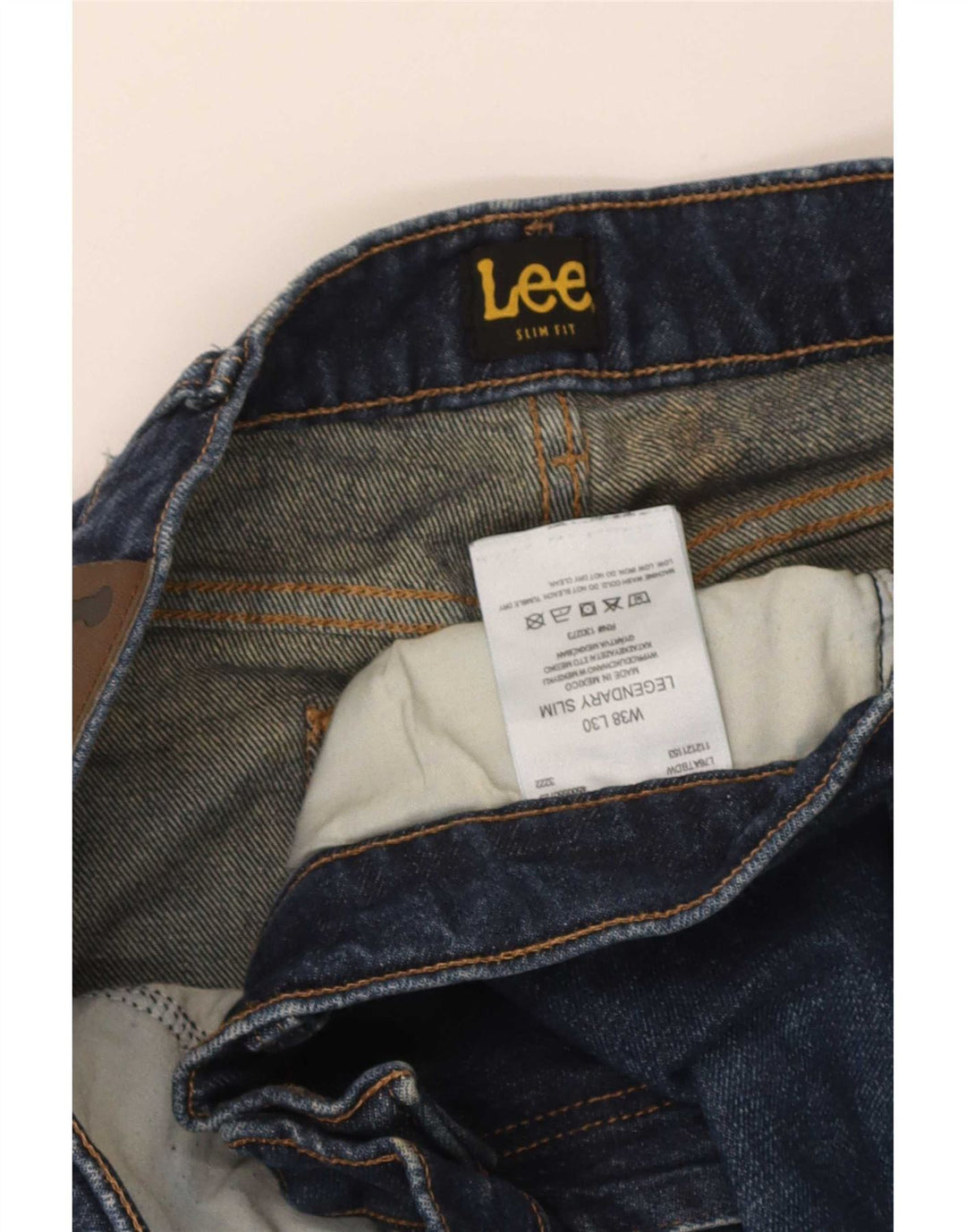 Lee Mens Legendary Slim Jeans W38 L30 tamnoplavi pamuk