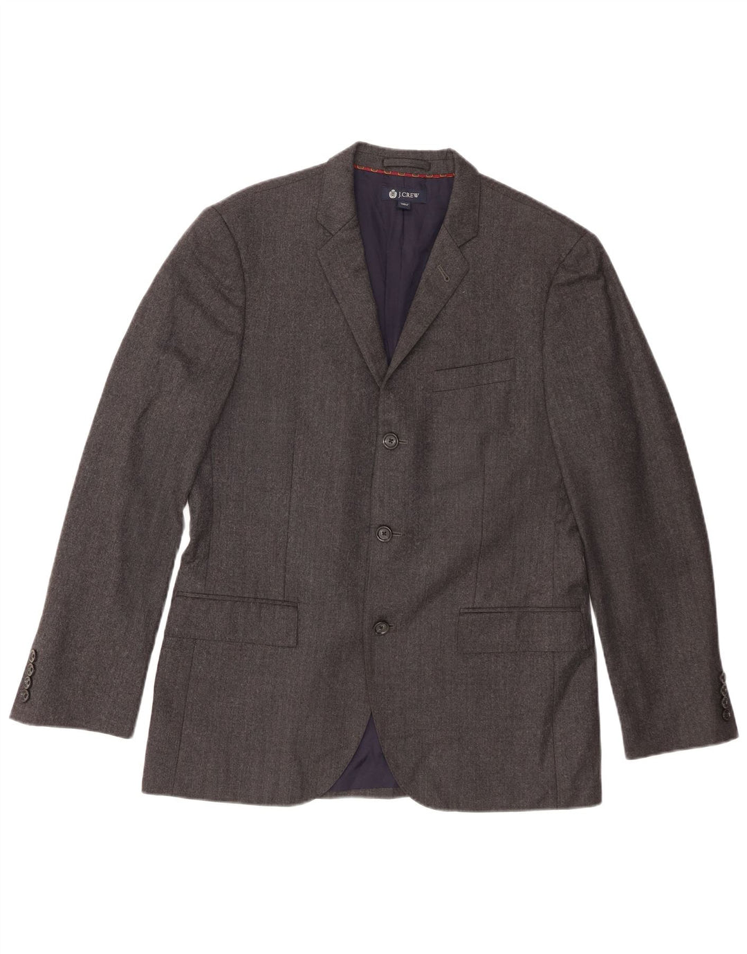 J. Crew Muška jakna sako s 3 gumba Ludlow UK 40 Velika siva vunena