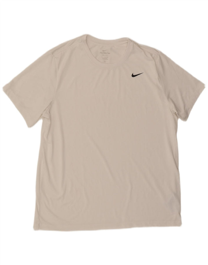 NIKE muška Dri Fit majica XL bijeli poliester