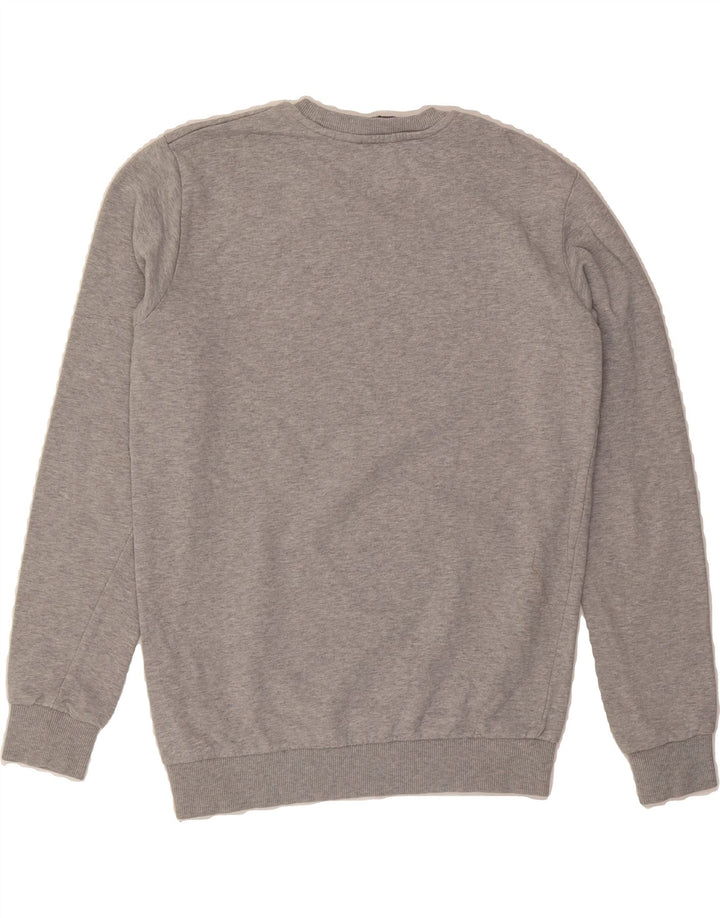 TRUSSARDI JEANS Mens Graphic Sweatshirt Jumper Medium Grey Cotton Vintage Trussardi Jeans and Second-Hand Trussardi Jeans from Messina Hembry 